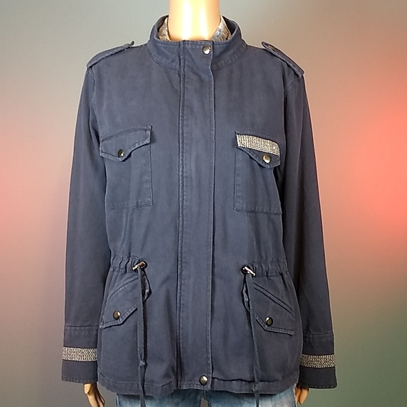 Sheryl Crow embroidered military style jacket Sz L - Picture 4 of 17